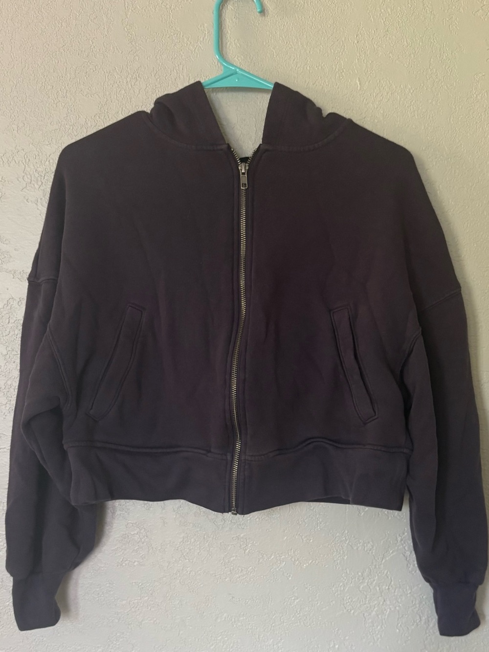 Wild fable purple zip jacket with hood